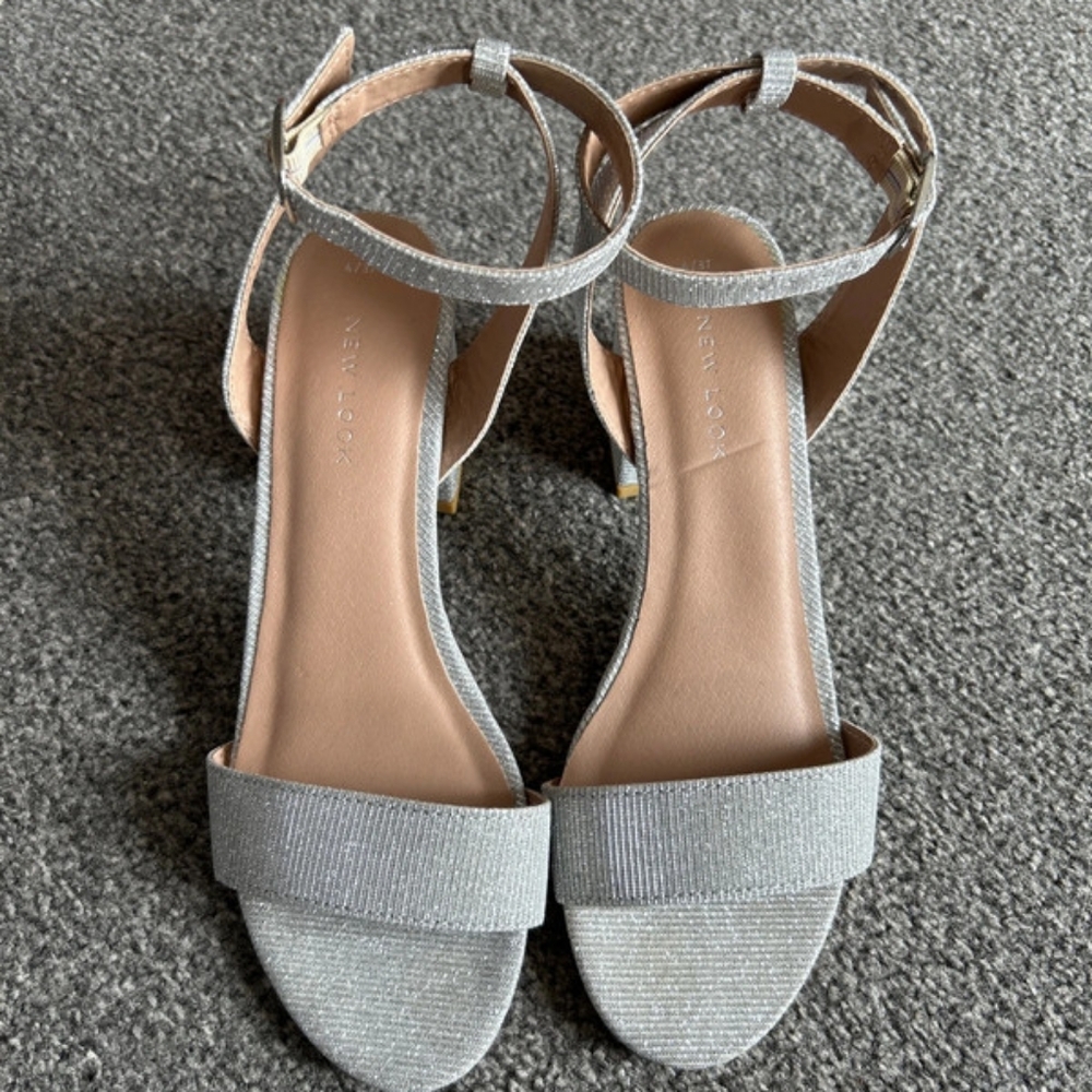 New look silver sandals